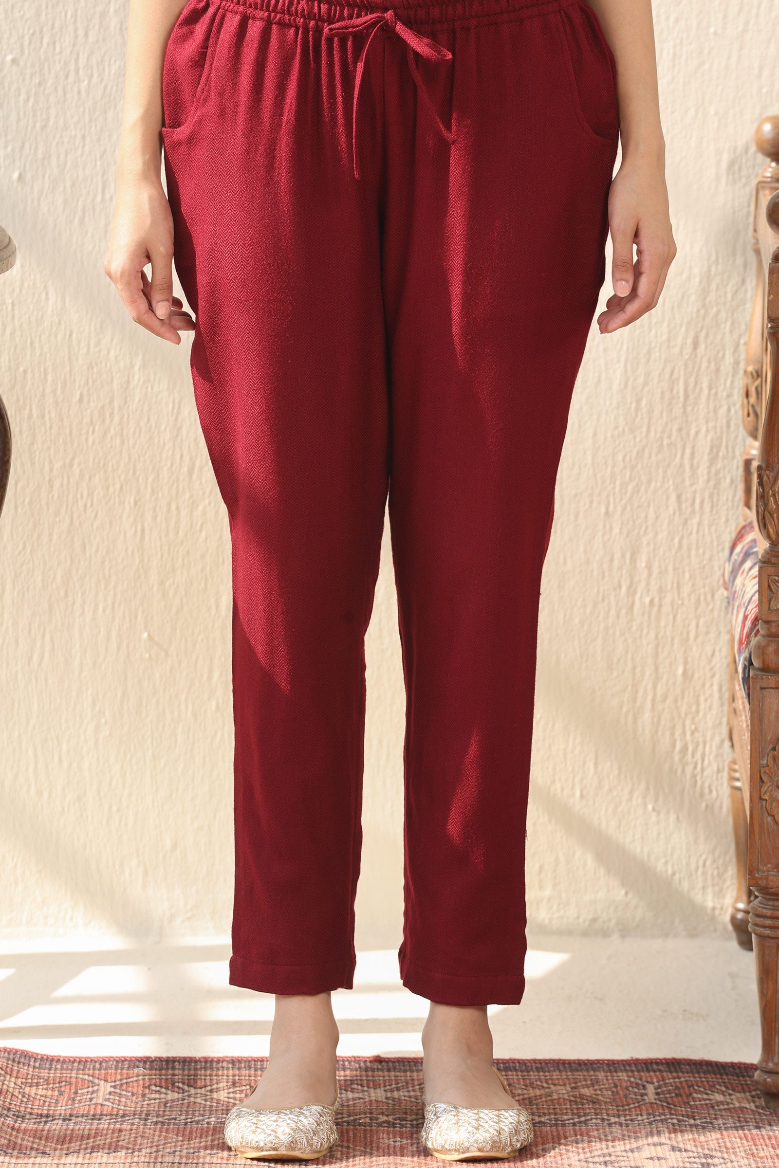 Surplus: Naadirah Maheen Faux Wool Narrow Pants