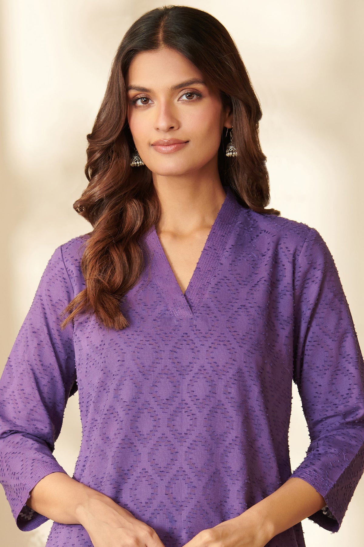 Roza Mahi Purple Kurta
