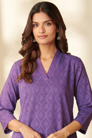 Roza Mahi Purple Kurta