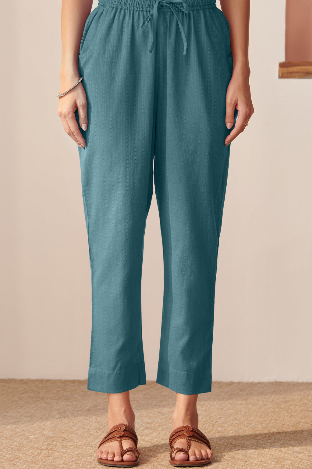 Roza Azarin Vintage Blue Narrow Pants