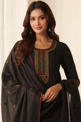Mehraab Nahiza Black Dupatta