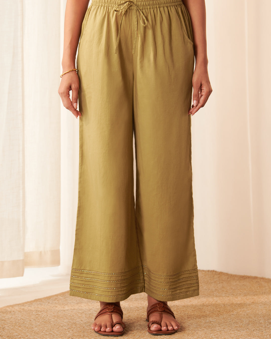 Roza Ruhani Olive Green Farsi