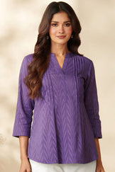 Roza Kaynat Purple Top