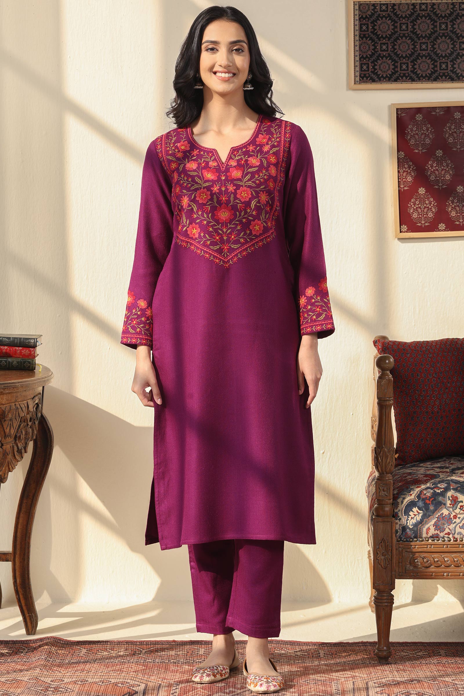 Naadirah Faiza Faux Wool Kurta