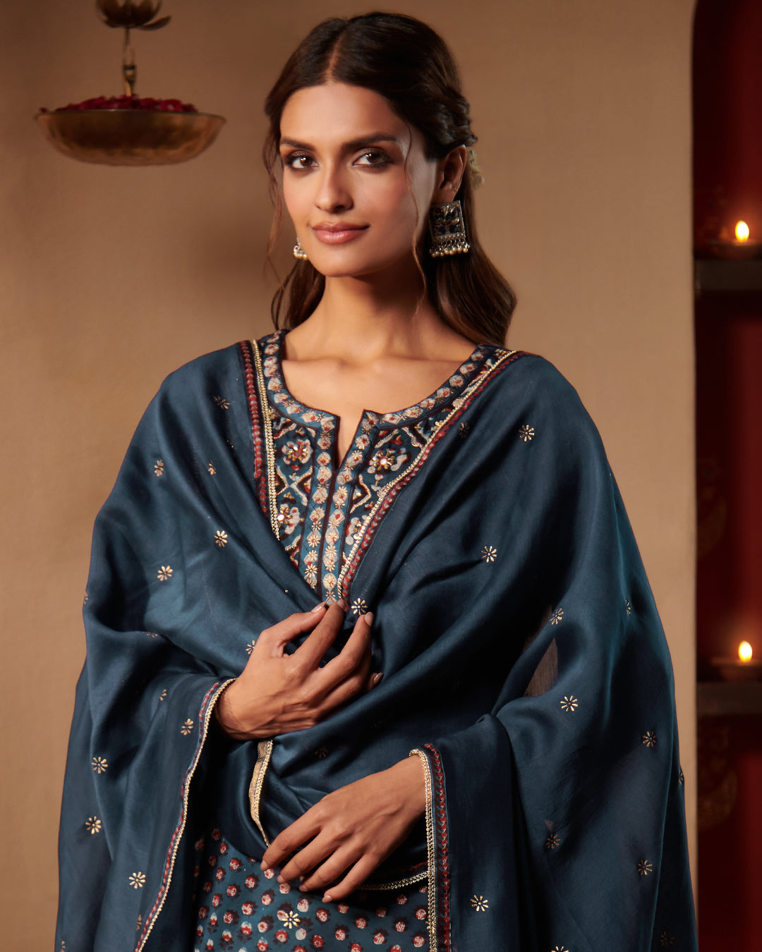 Roshanara Fareena Blue Dupatta