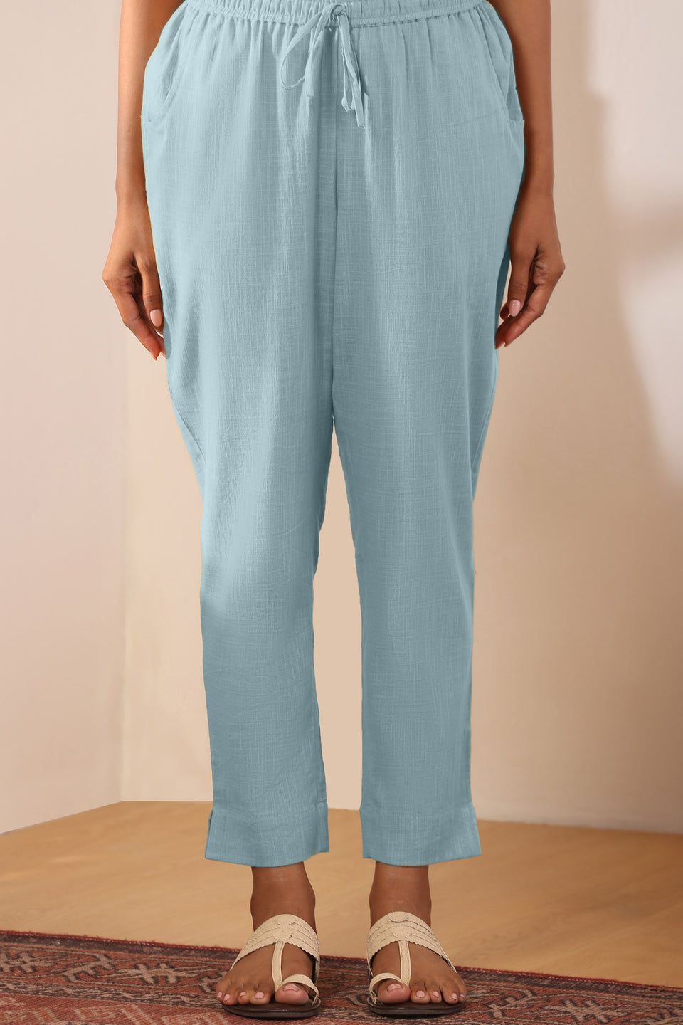 Roza Zehna Blue Narrow Pants