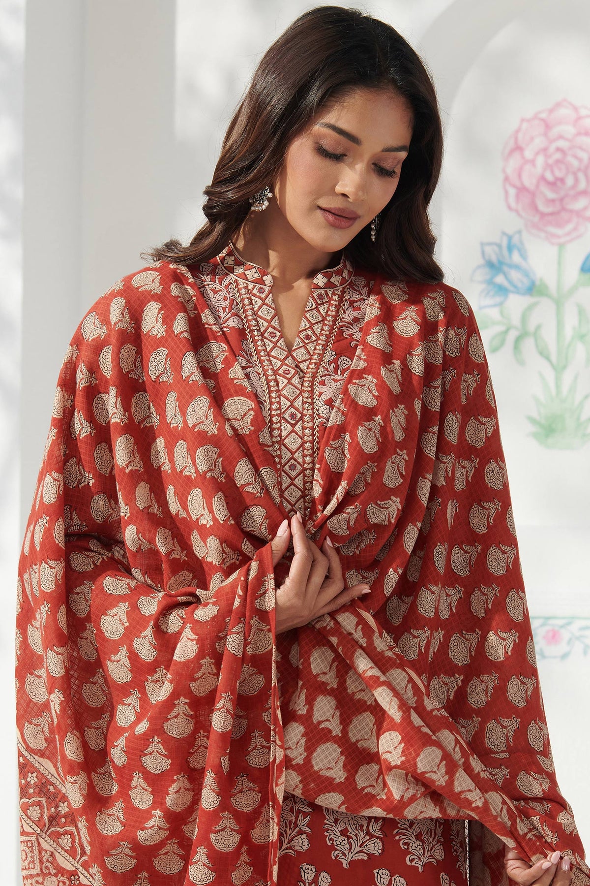Sehra Fazeen Bagru Dupatta