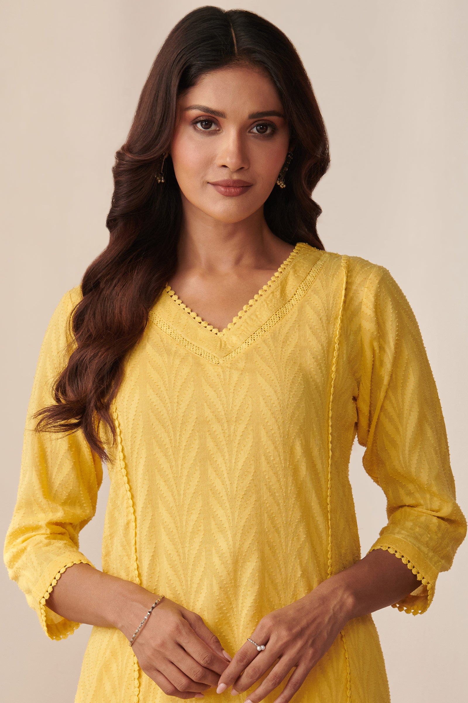 Roza Darya Daffodil Yellow Kurta