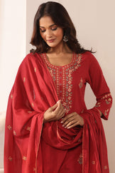 Mehraab Sabeen Red Dupatta