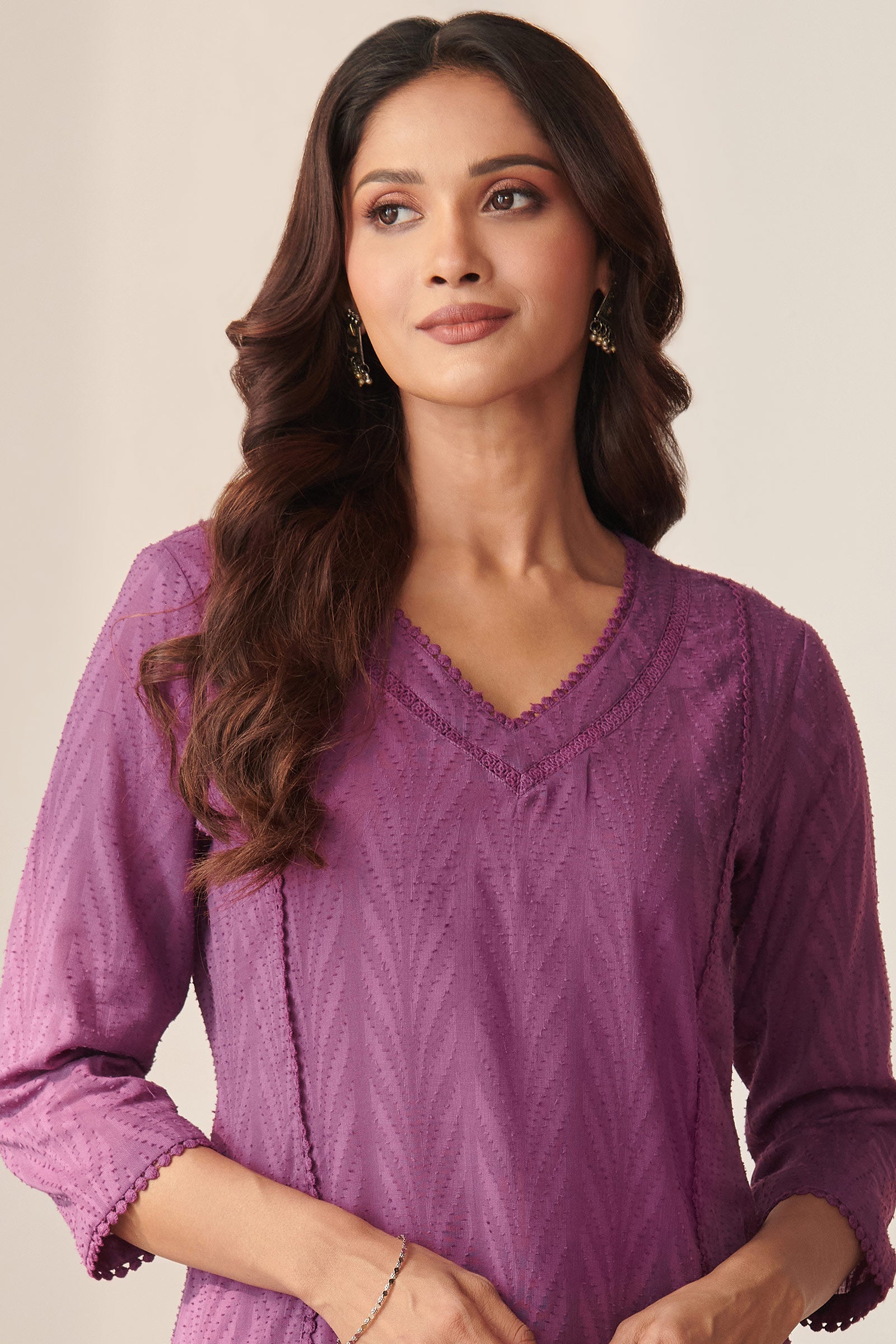 Roza Aasma Mauve Kurta
