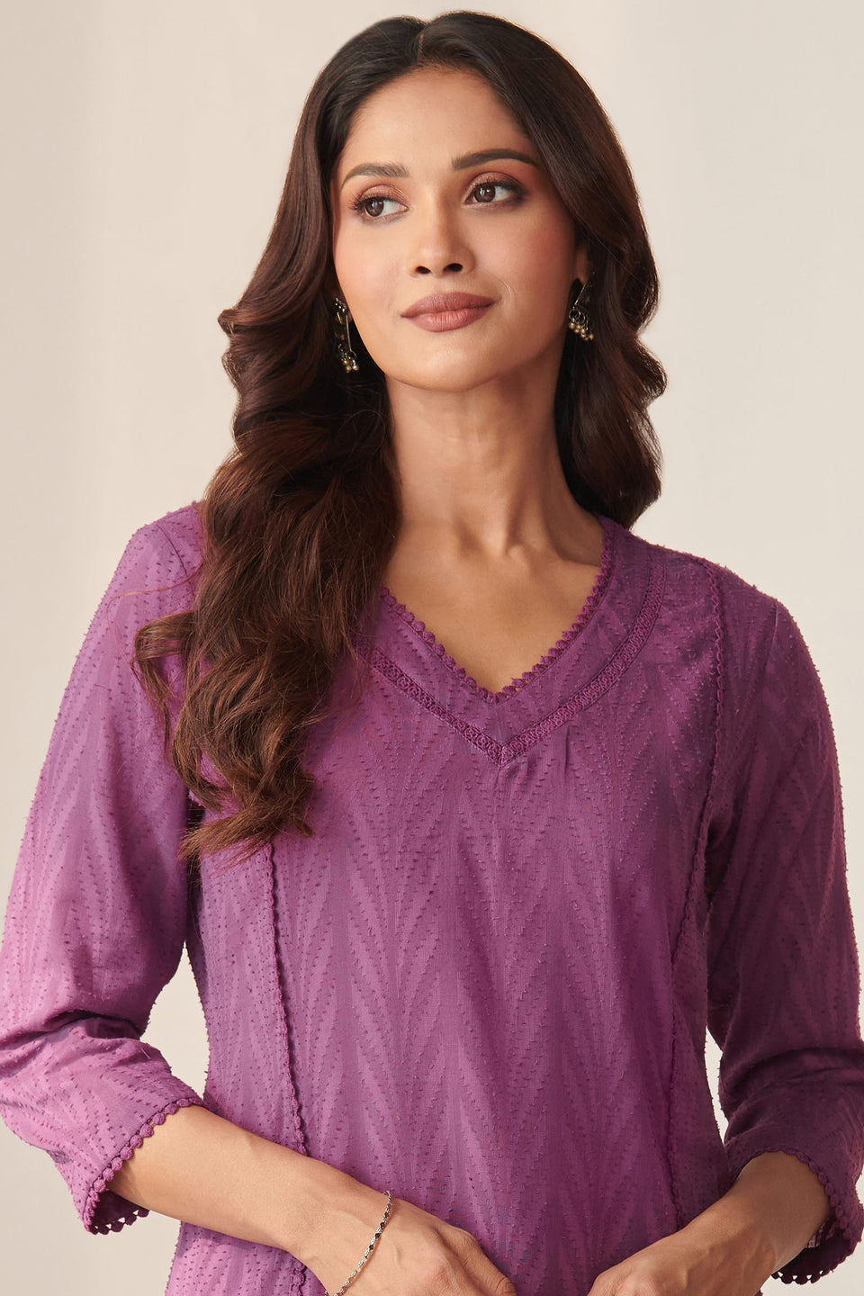 Roza Aasma Mauve Kurta