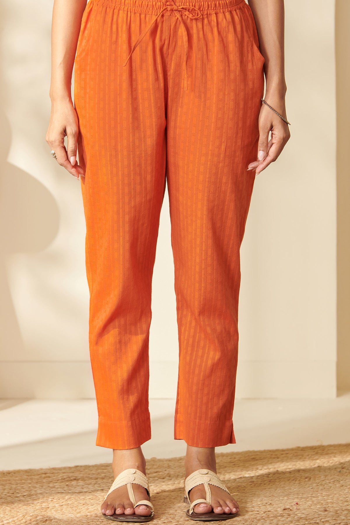 Roza Omaira Orange Narrow Pants