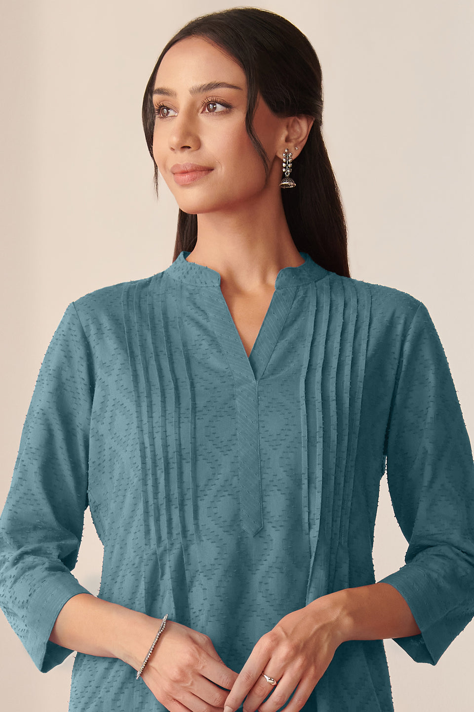 Roza Azarin Vintage Blue Kurta