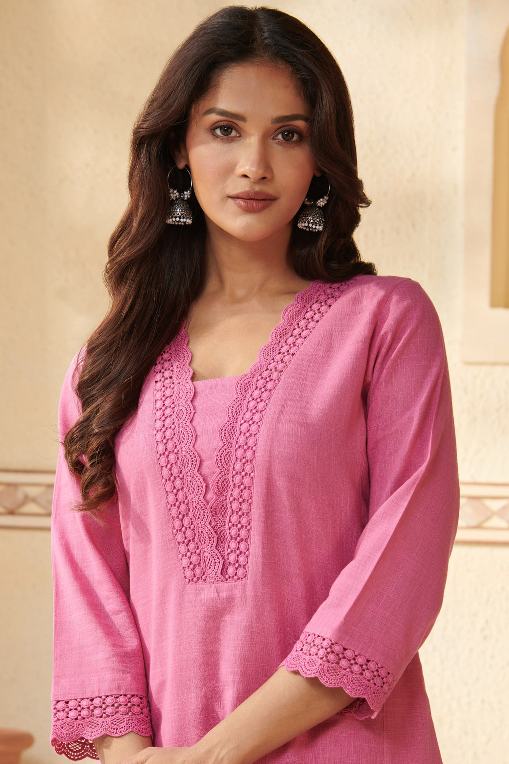 Roza Aliyah Pink Kurta