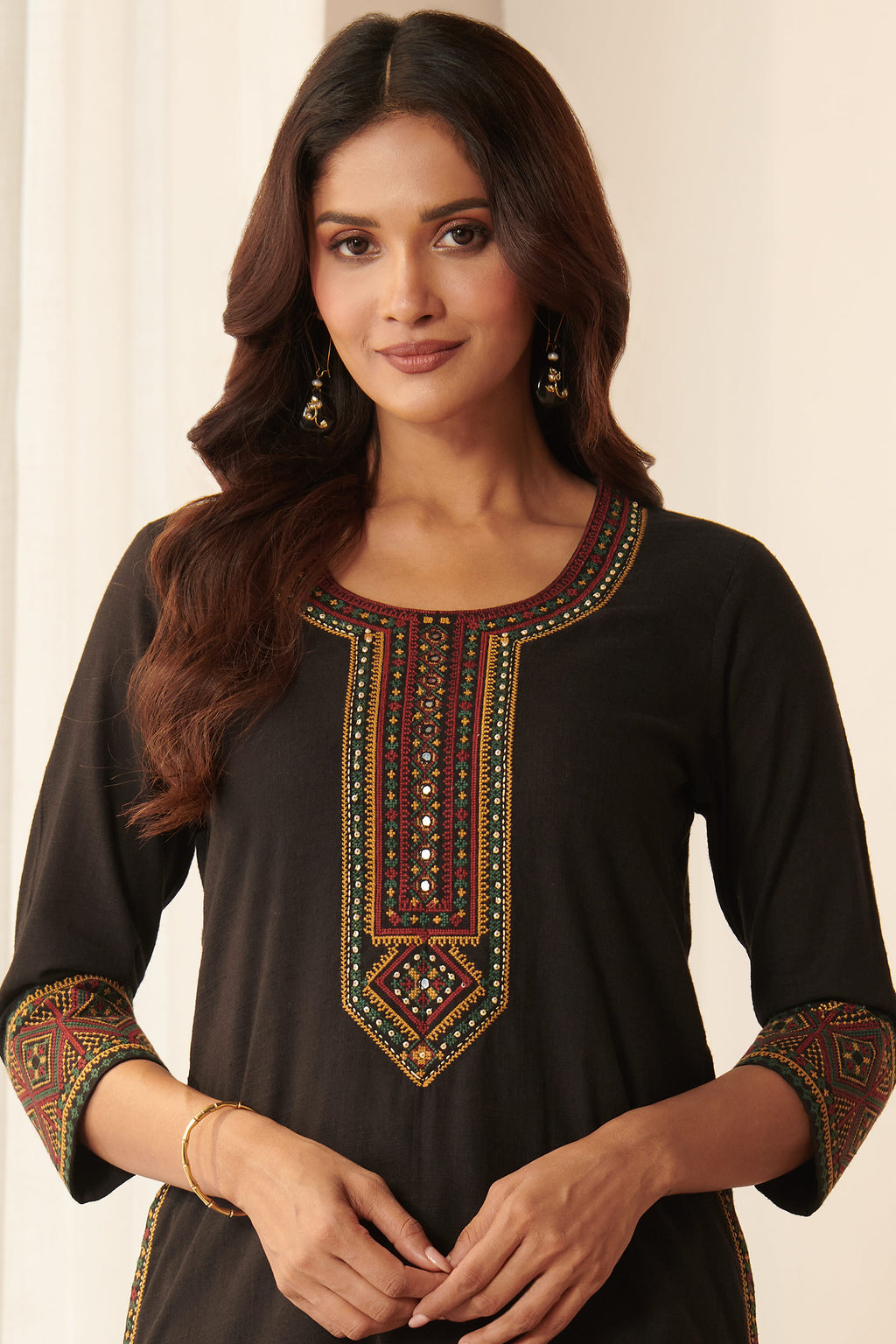 Mehraab Nahiza Black Kurta
