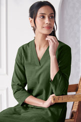 Roza Tara Forest Green Kurta