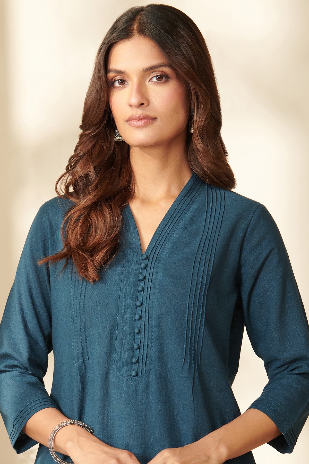 Roza Amina Blue Kurta