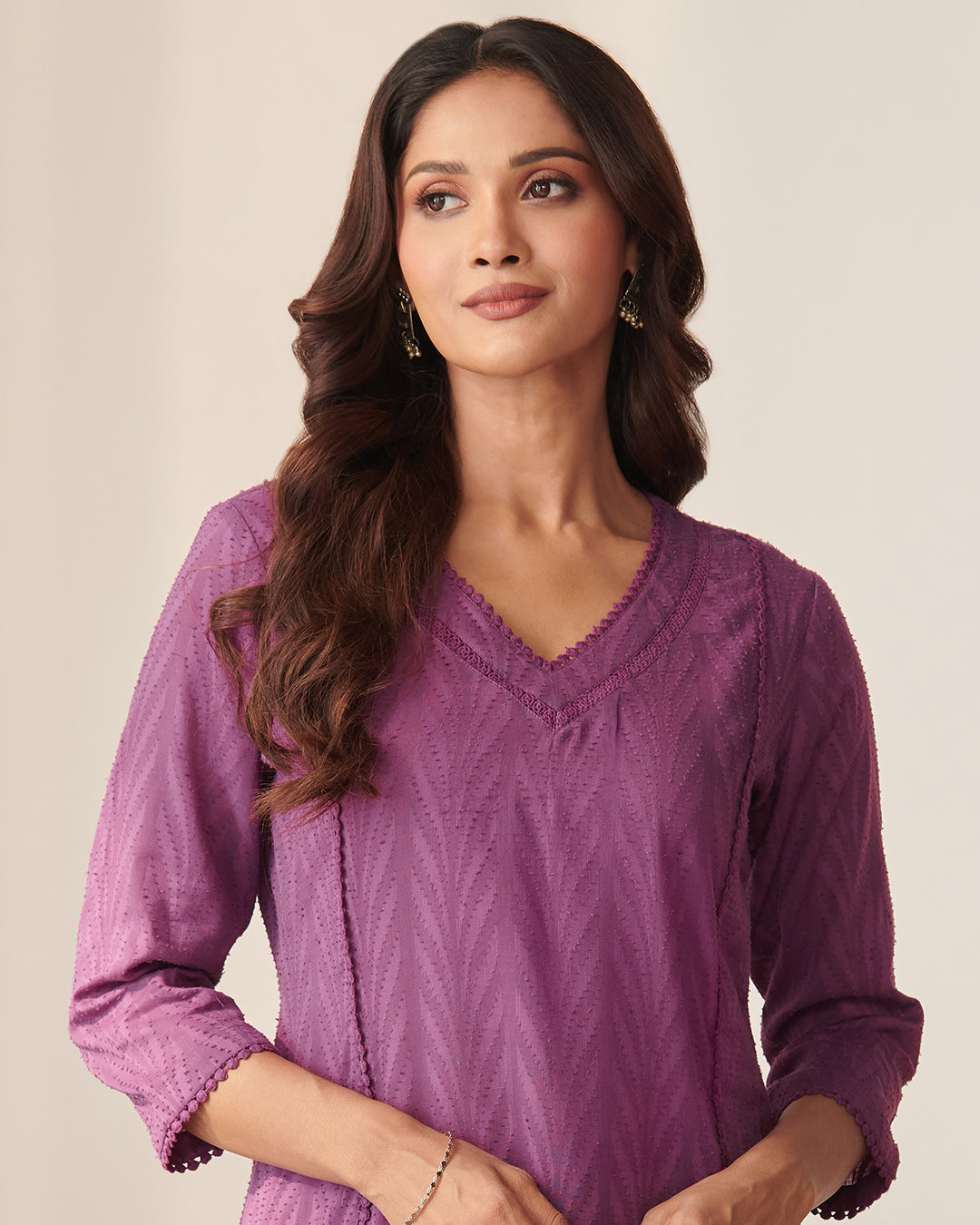 Roza Aasma Mauve Kurta