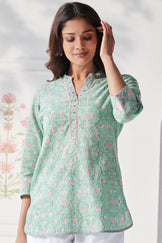 Gulbahar Zenia Sanganeri Top
