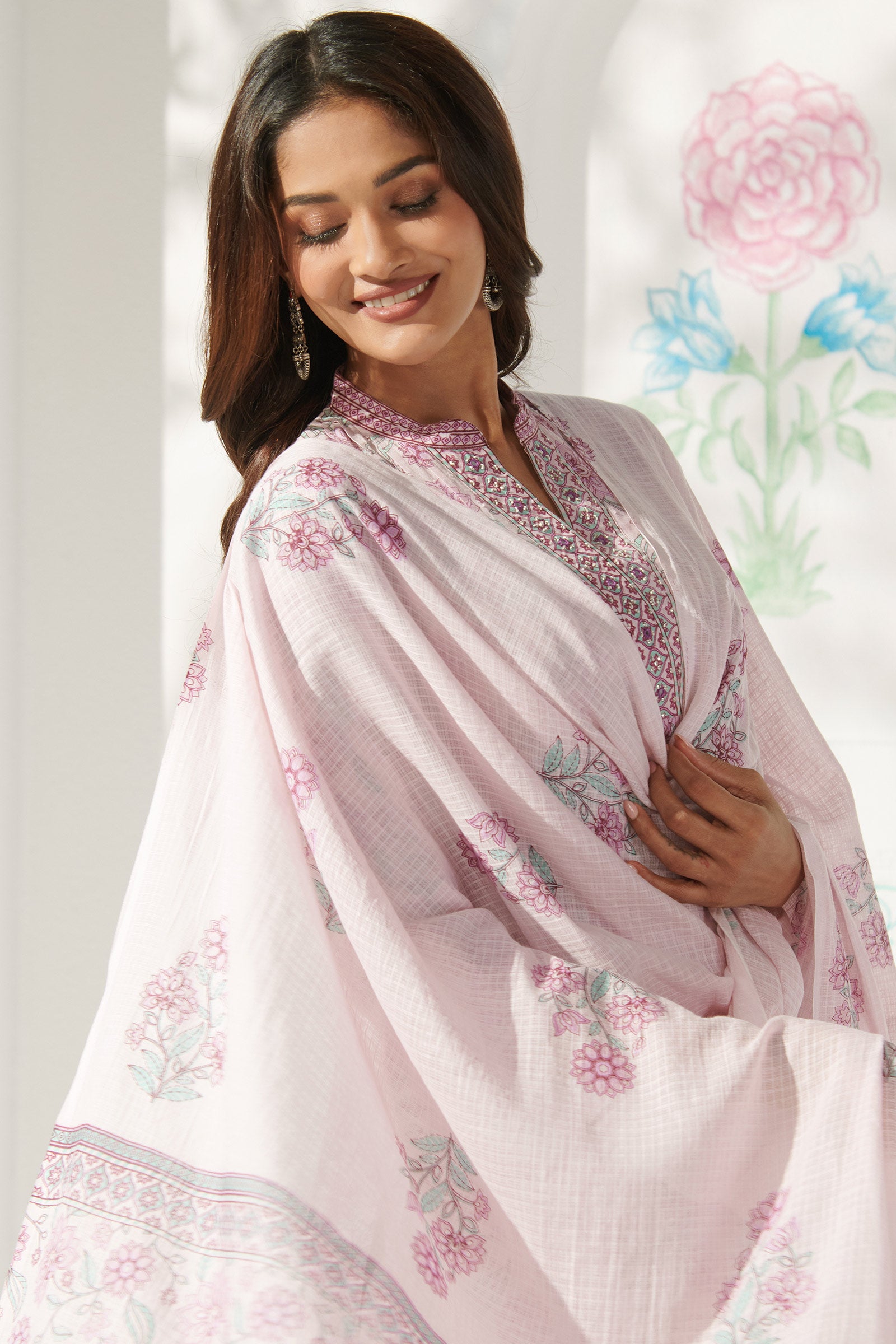 Gulbahar Mahi Sanganeri Dupatta