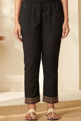 Mehraab Safiya Black Narrow Pants