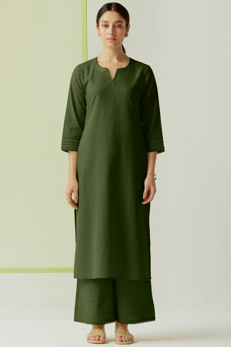 Roza Zara Emerald Green Kurta