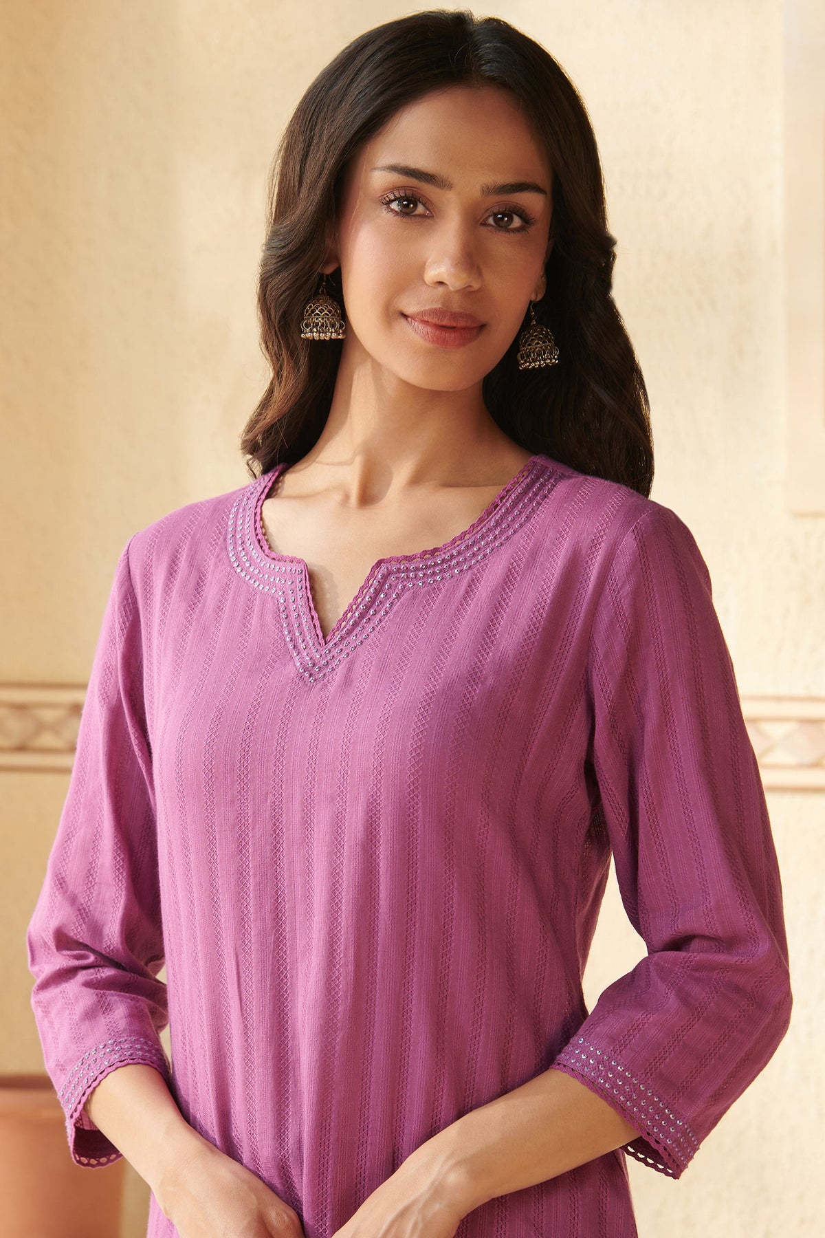 Roza Nizam Purple Kurta