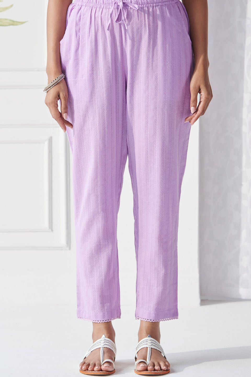 Roza Rumi Purple Narrow Pants