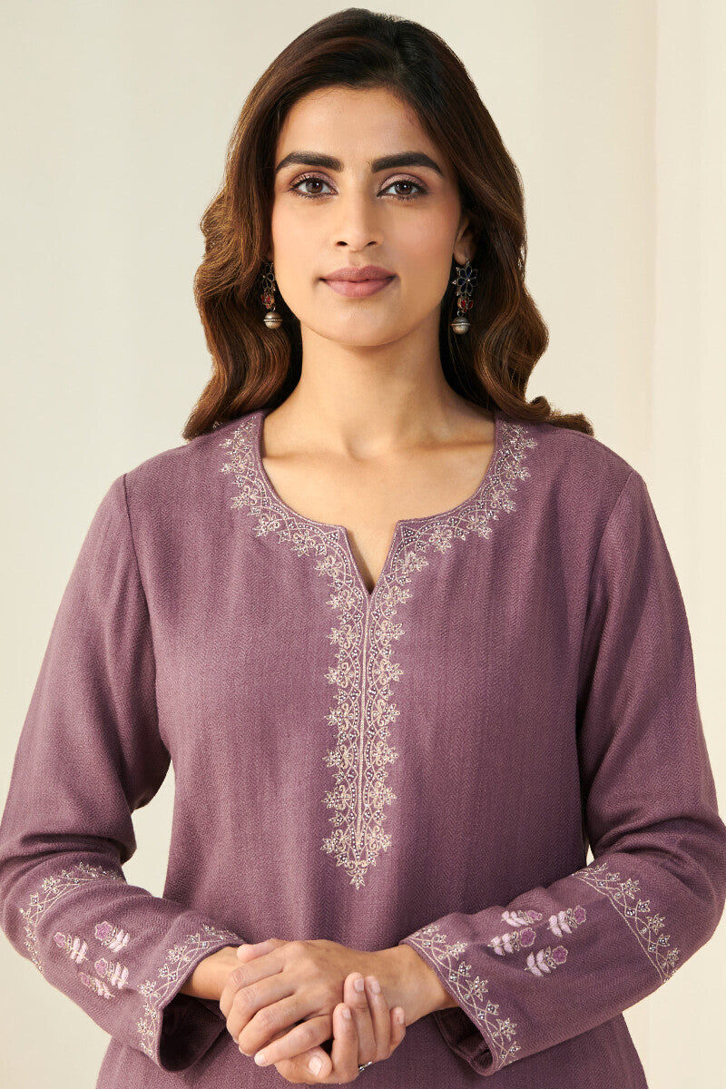 Naadirah Zafina Faux Wool Handloom Kurta