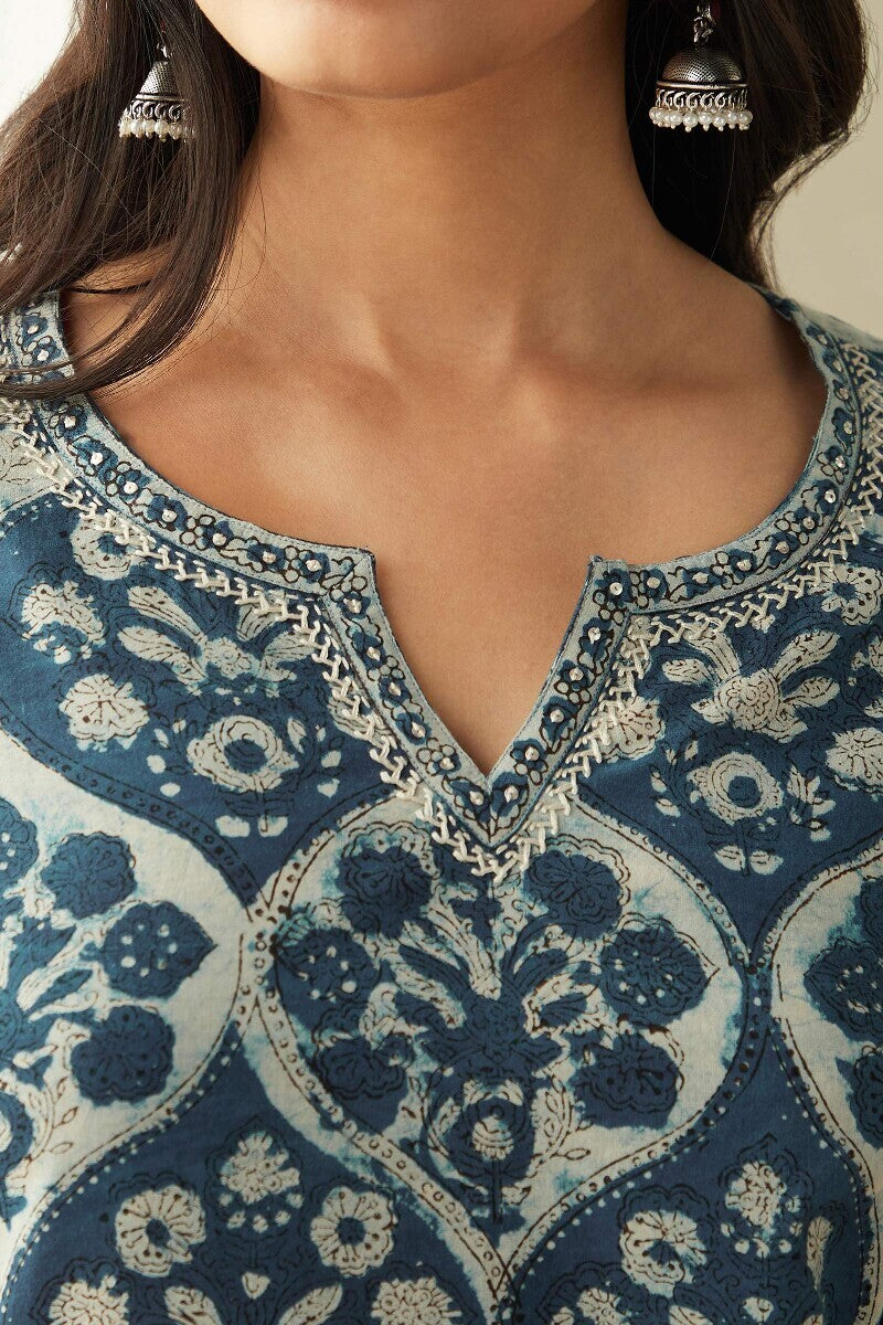 Sehra Nafisa Indigo Kurta