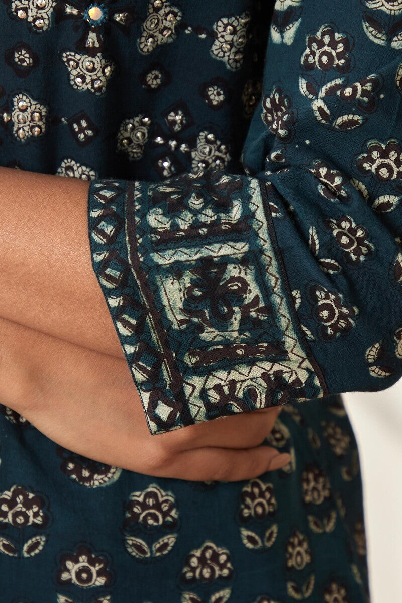 Sehra Nur Bagru Kurta