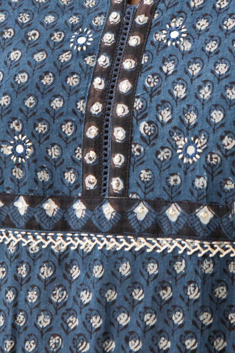 Sehra Simar Bagru Kurta