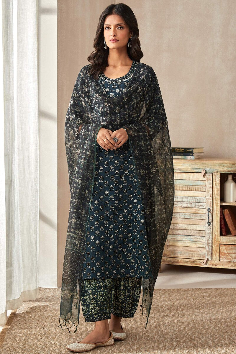Sehra Nur Bagru Kurta