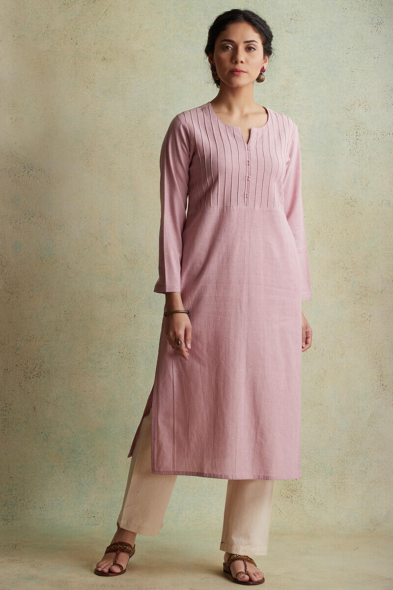 Roza Nihad Pink Handloom Kurta