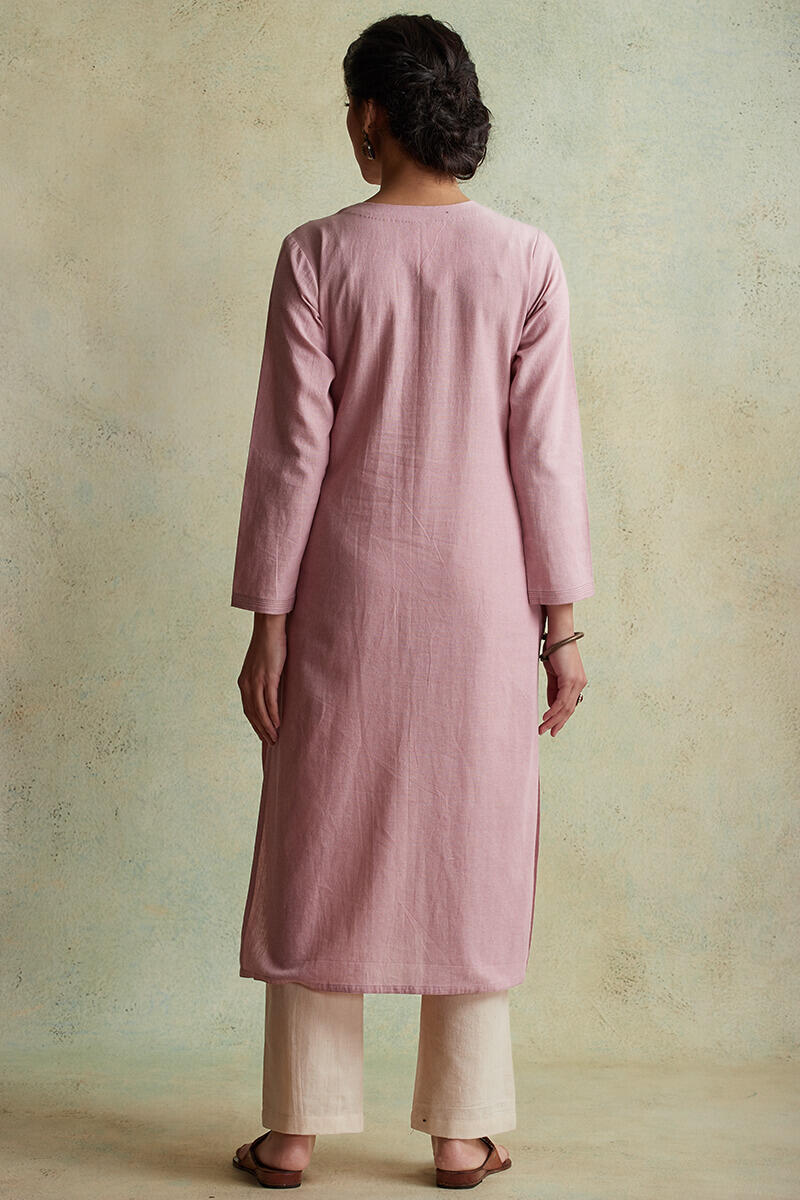 Roza Nihad Pink Handloom Kurta