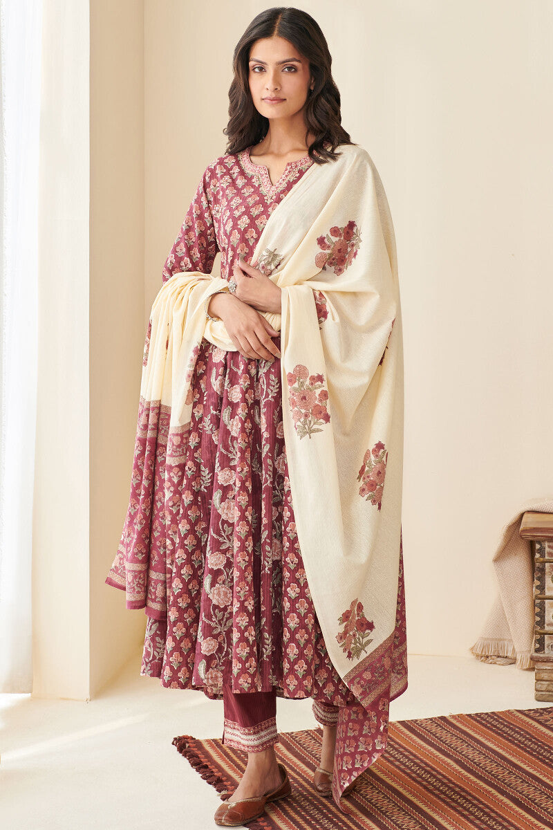 Nasrine Nahida Cotton Dobby Narrow Pants