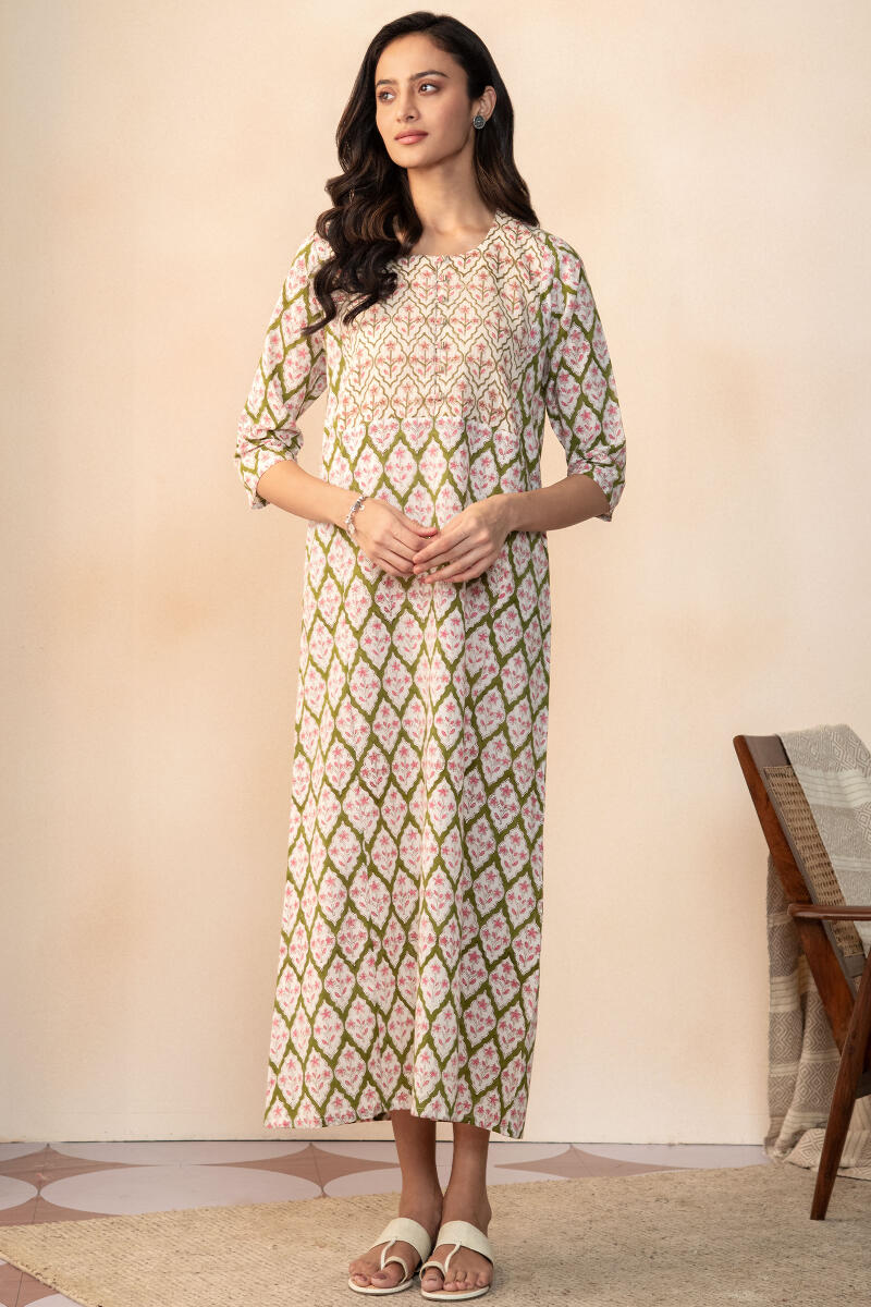 Nasrine Mirza Sanganeri Kaftan
