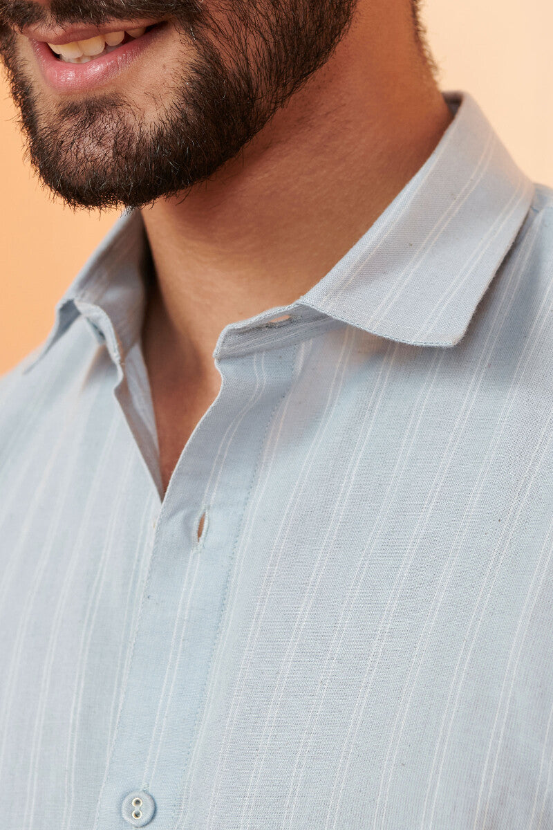 Zaid Abeer Stripe Handloom Shirt