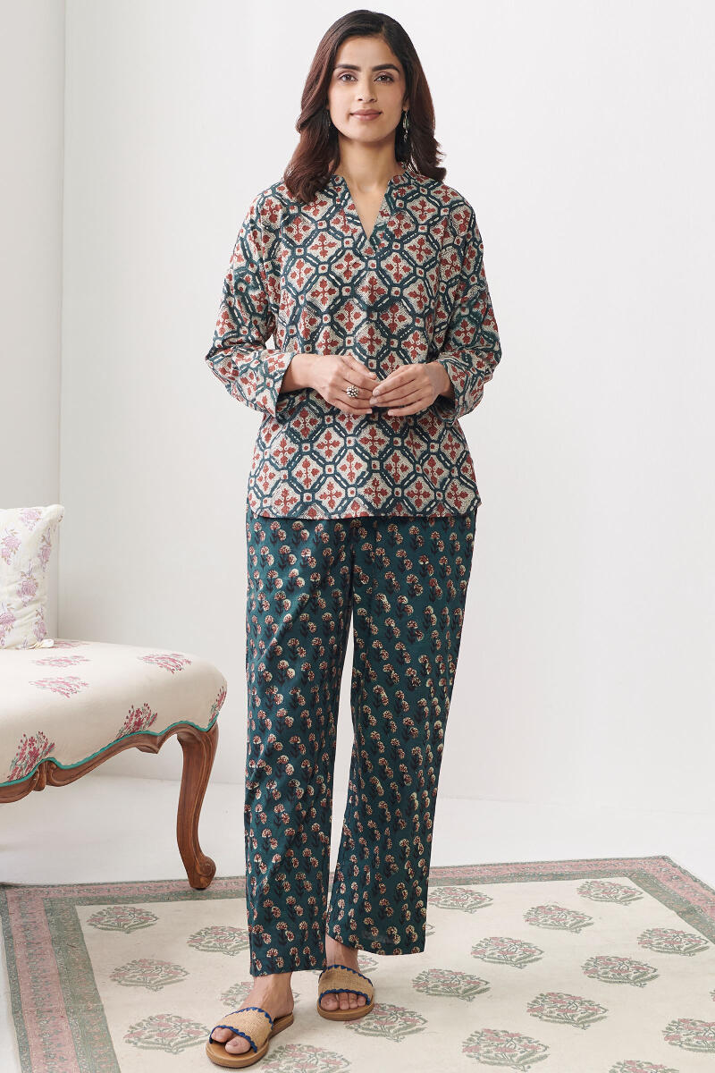 Sehra Feriha Bagru Loungewear Set
