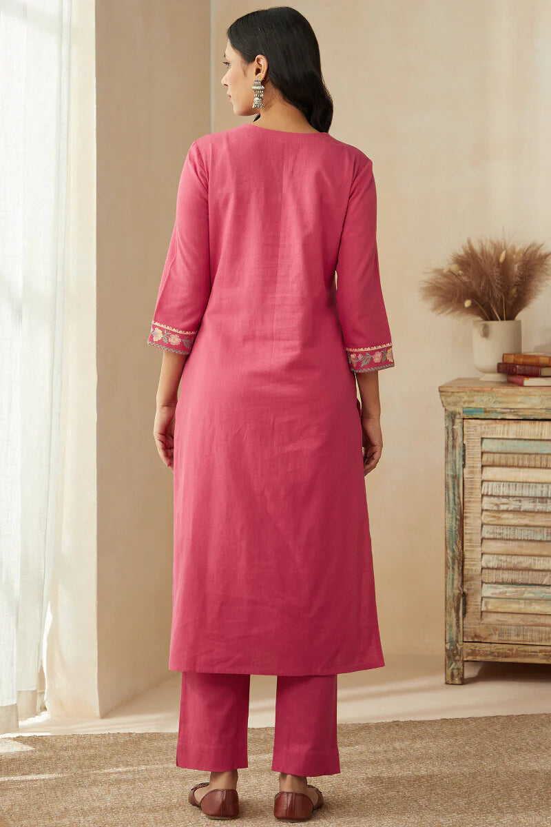 Roza Zoya Pink Kurta