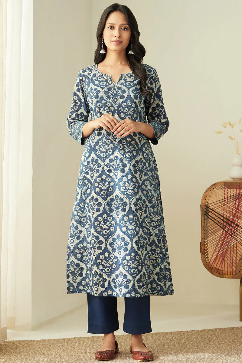 Sehra Nafisa Indigo Kurta