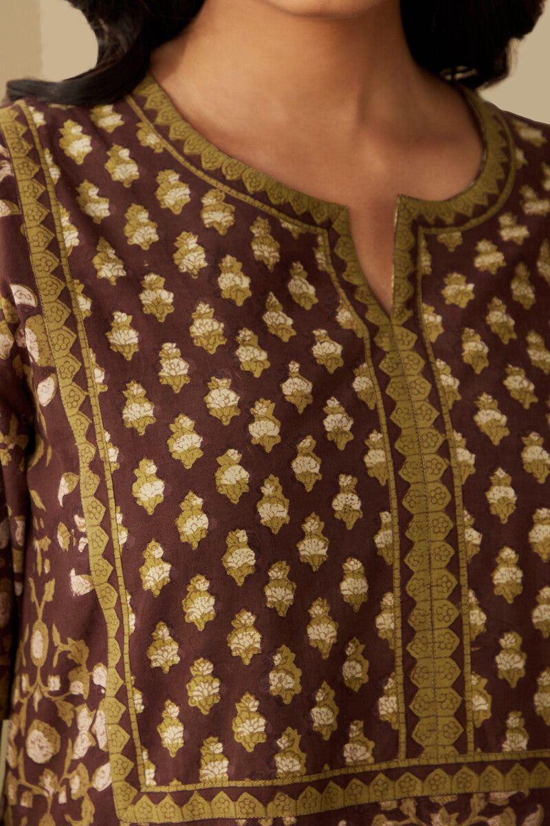 Sehra Tahira Bagru Kaftan