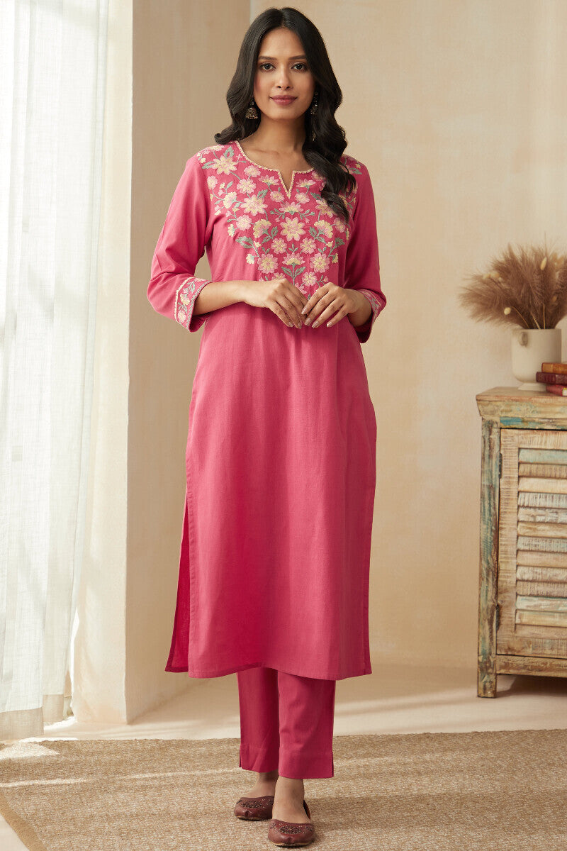 Roza Zoya Pink Kurta