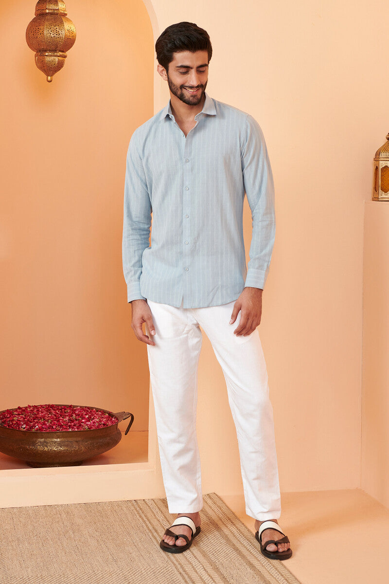 Zaid Abeer Stripe Handloom Shirt