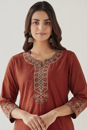 Sehra Rahida Ajrak Kurta