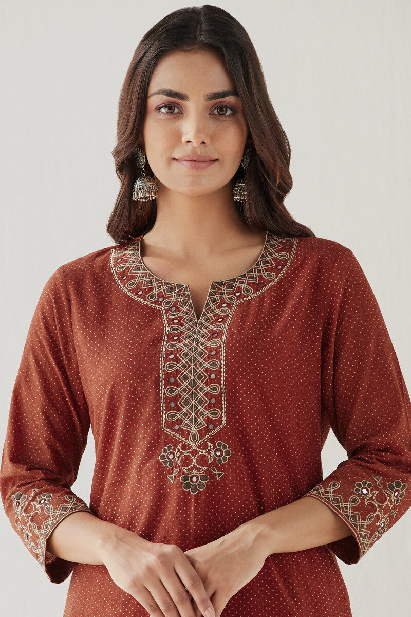 Sehra Rahida Ajrak Kurta