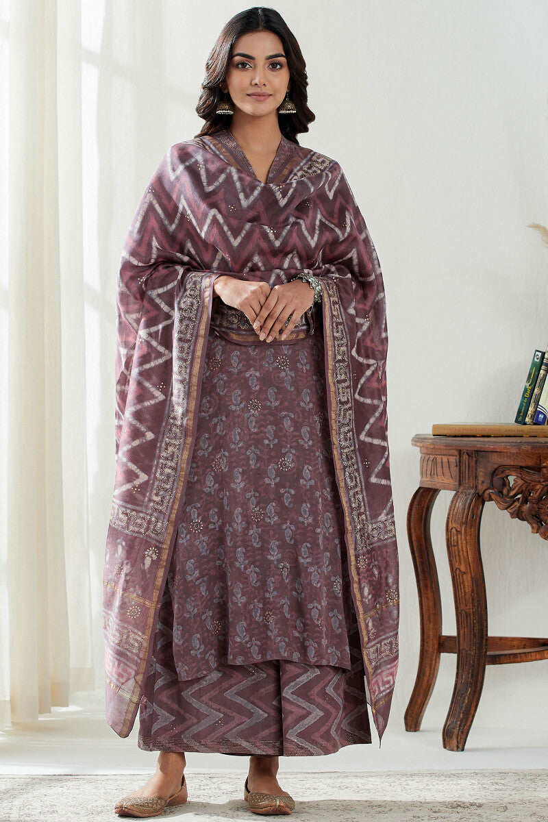 Sehra Nadia Dabu Chanderi Dupatta