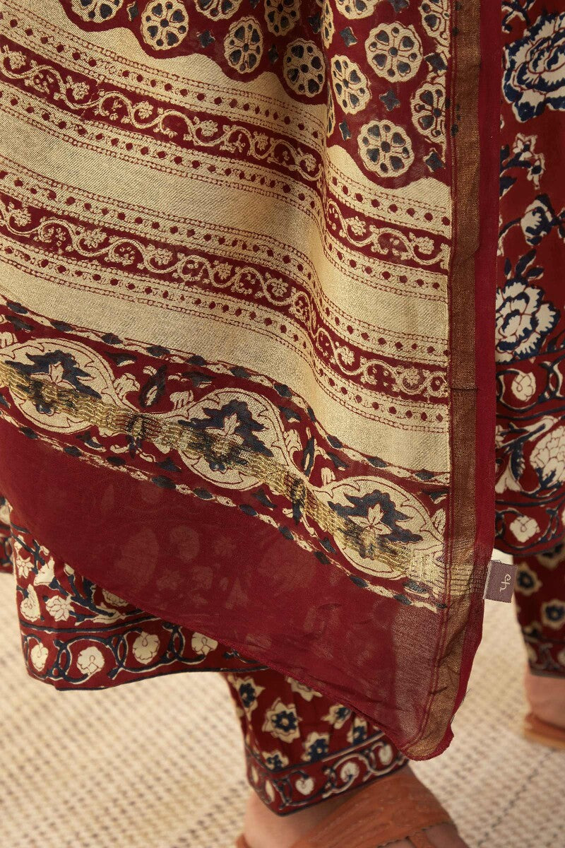 Sehra Rahima Bagru Dupatta