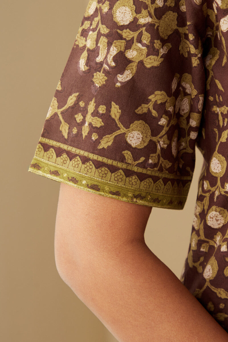 Sehra Tahira Bagru Kaftan