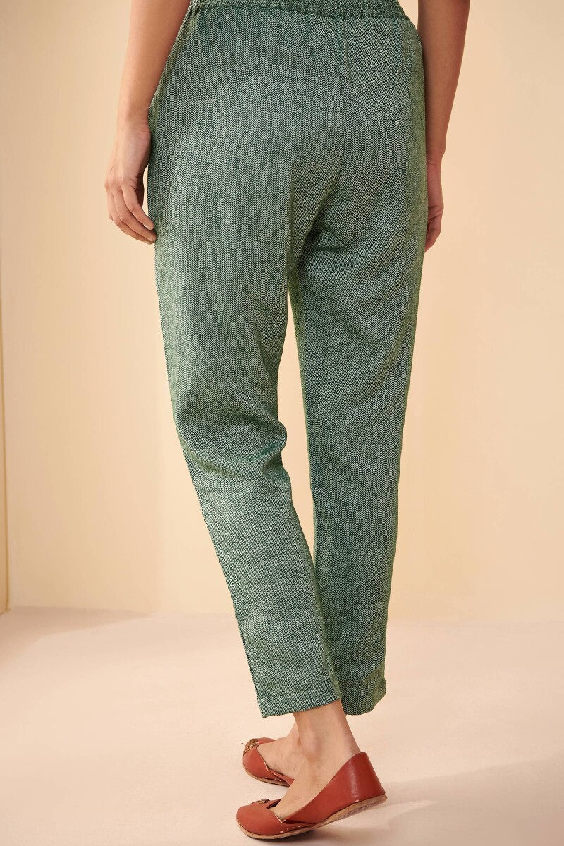 Naadirah Gauhar Faux Wool Handloom Narrow Pants